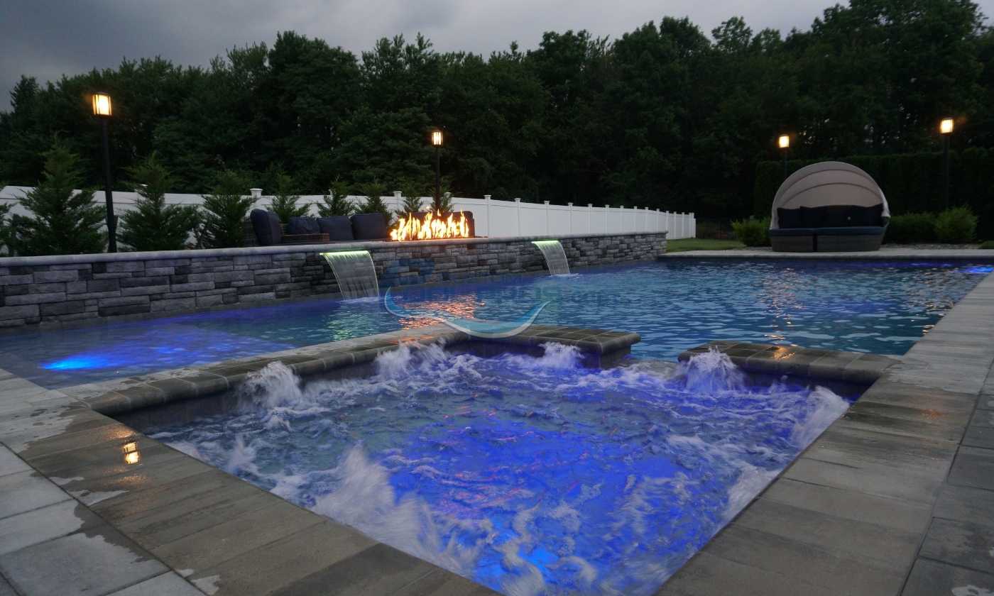 custom pool with spa Haddon Heights PA