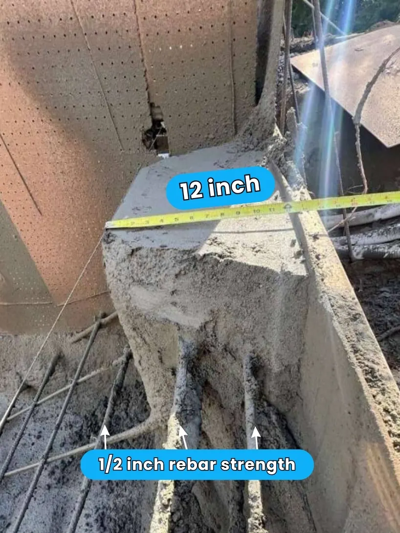 gunite pool foundation wall width comparison